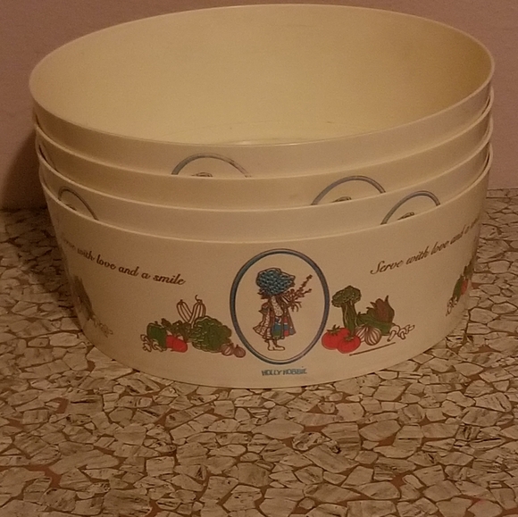 70s HOLLY HOBBIE Coca Cola Salad BOWLS - Picture 2 of 16